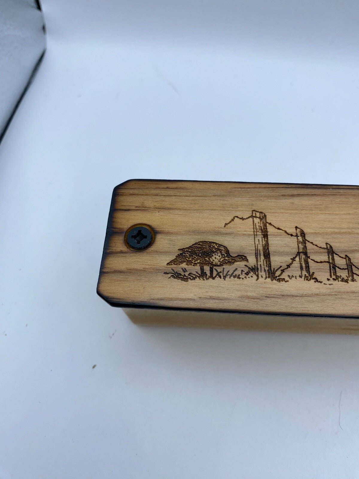 Genuinely Amish Crafted "Old Faithful" Turkey Box Call - New, Unused! Wooden!