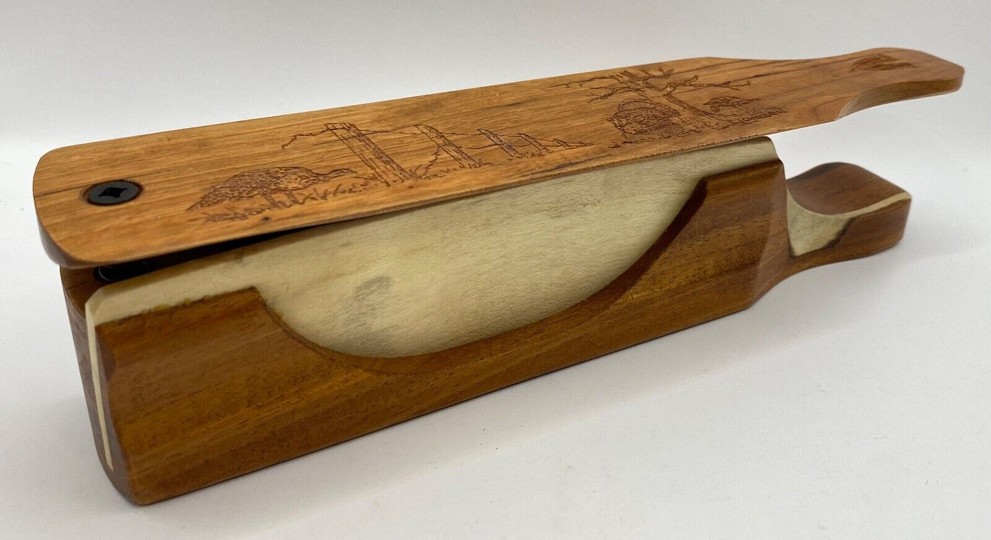 Genuinely Amish Crafted "Handle Half Moon" Turkey Box Call