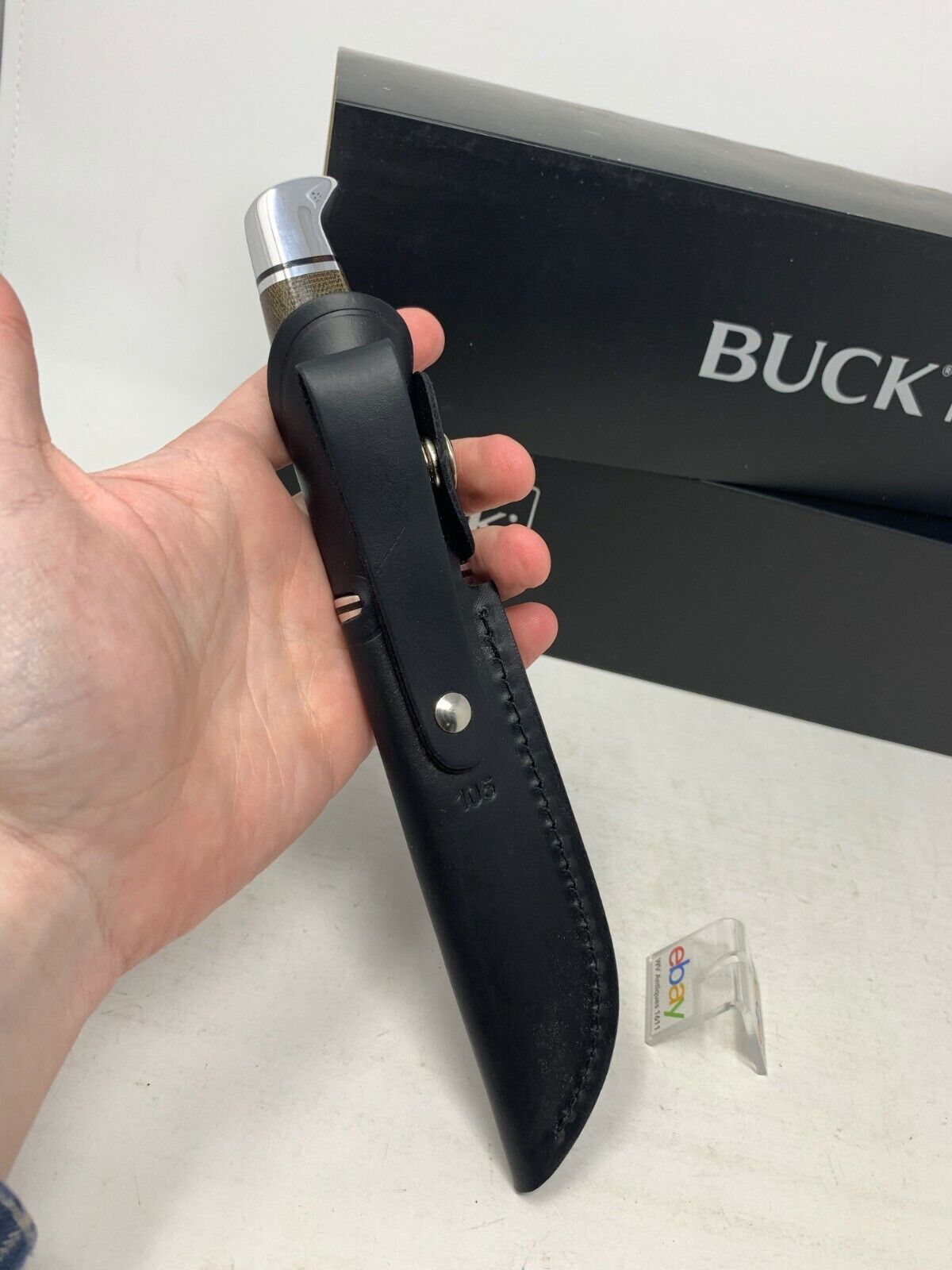 Buck USA 105 Pathfinder PRO with Sheath, Single Blade, Micarta Handle, S35VN New
