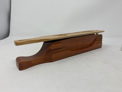 Wooden Amish Crafted "10" Handle Half Moon" Turkey Box Call - New, Unused!