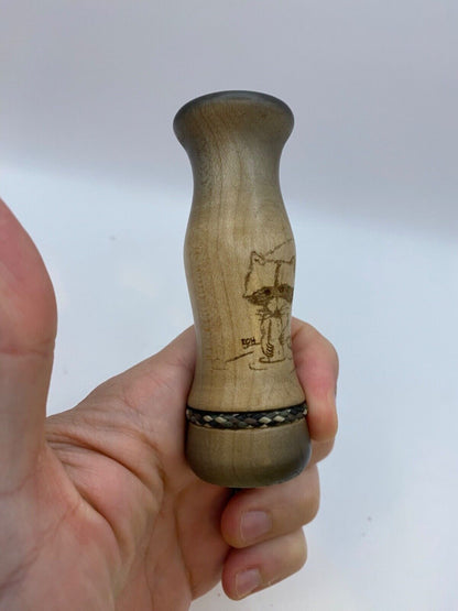 Wooden Amish Crafted Coon Squaller Raccoon Squealer Call