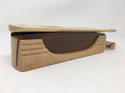 Wooden Amish Crafted "10" Handle Half Moon" Turkey Box Call
