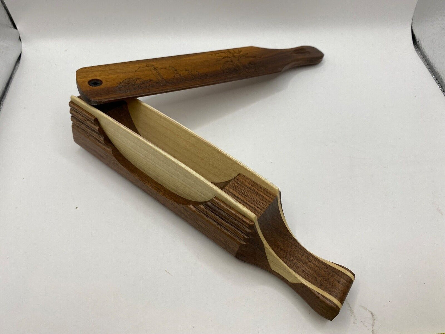 Genuinely Amish Crafted "Handle Half Moon" Turkey Box Call