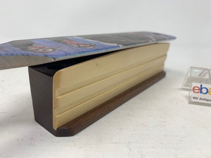 Wooden Amish Crafted Painted Lid Turkey Box Call - Turkey Scene