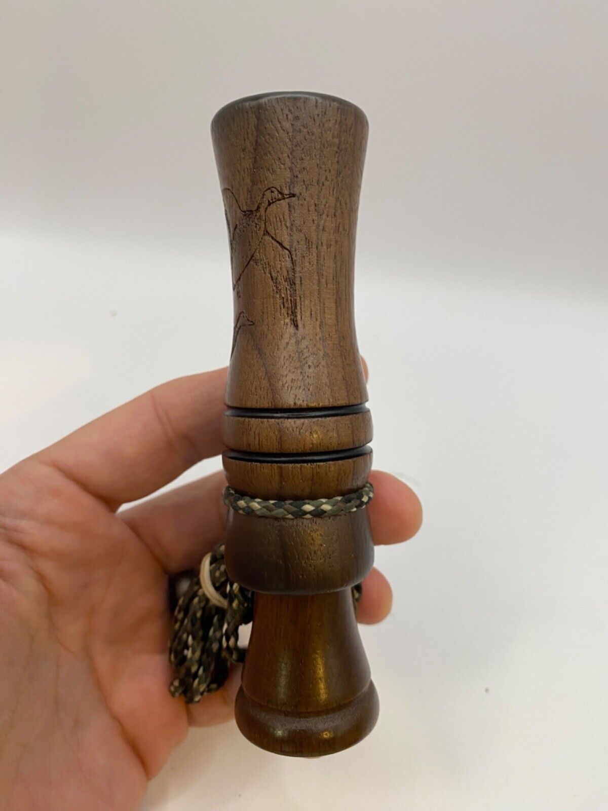 Genuinely Amish Crafted Duck Call with Lanyard - Wooden
