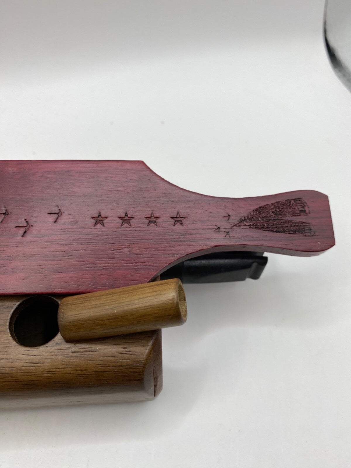 Genuinely Amish Crafted "Four Star" Combo Turkey Box Call - Crow, Owl, Hawk!