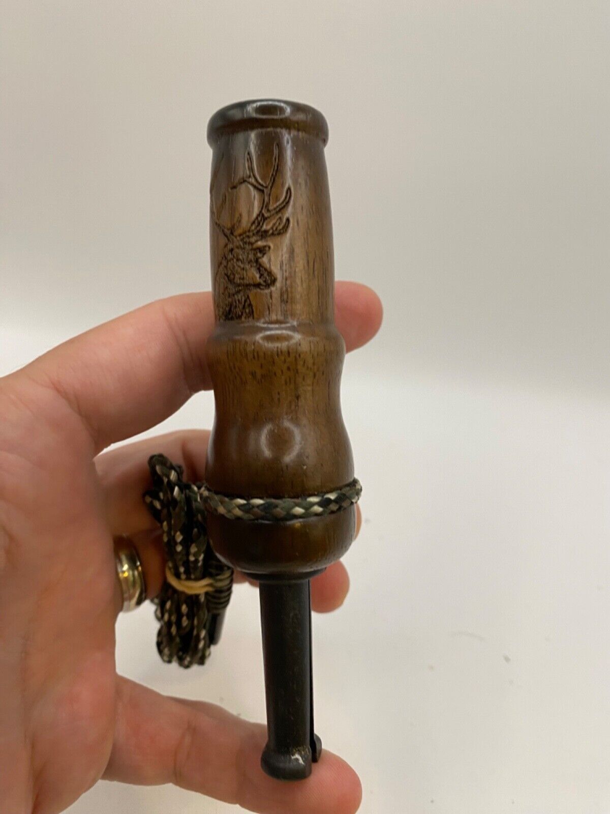 Genuinely Amish Crafted Female Elk Cow Call with Lanyard