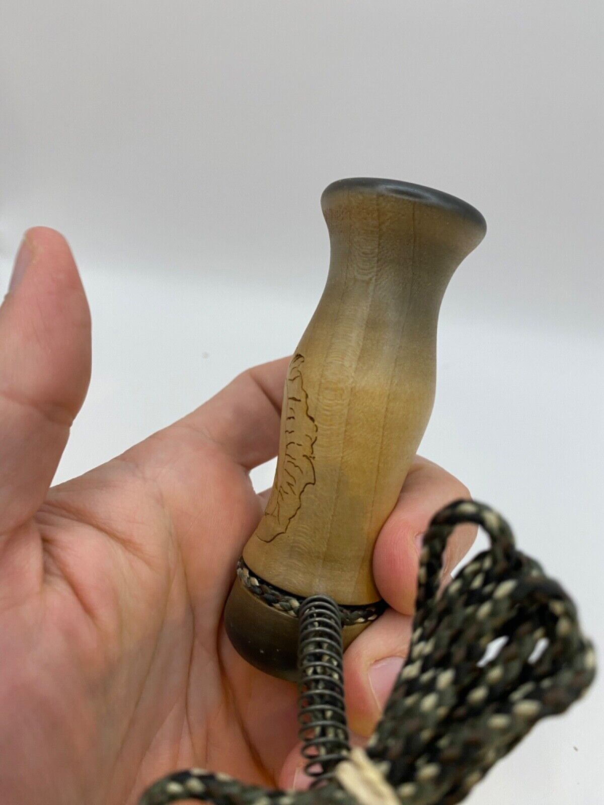 Wooden Amish Crafted Coon Squaller Raccoon Squealer Call