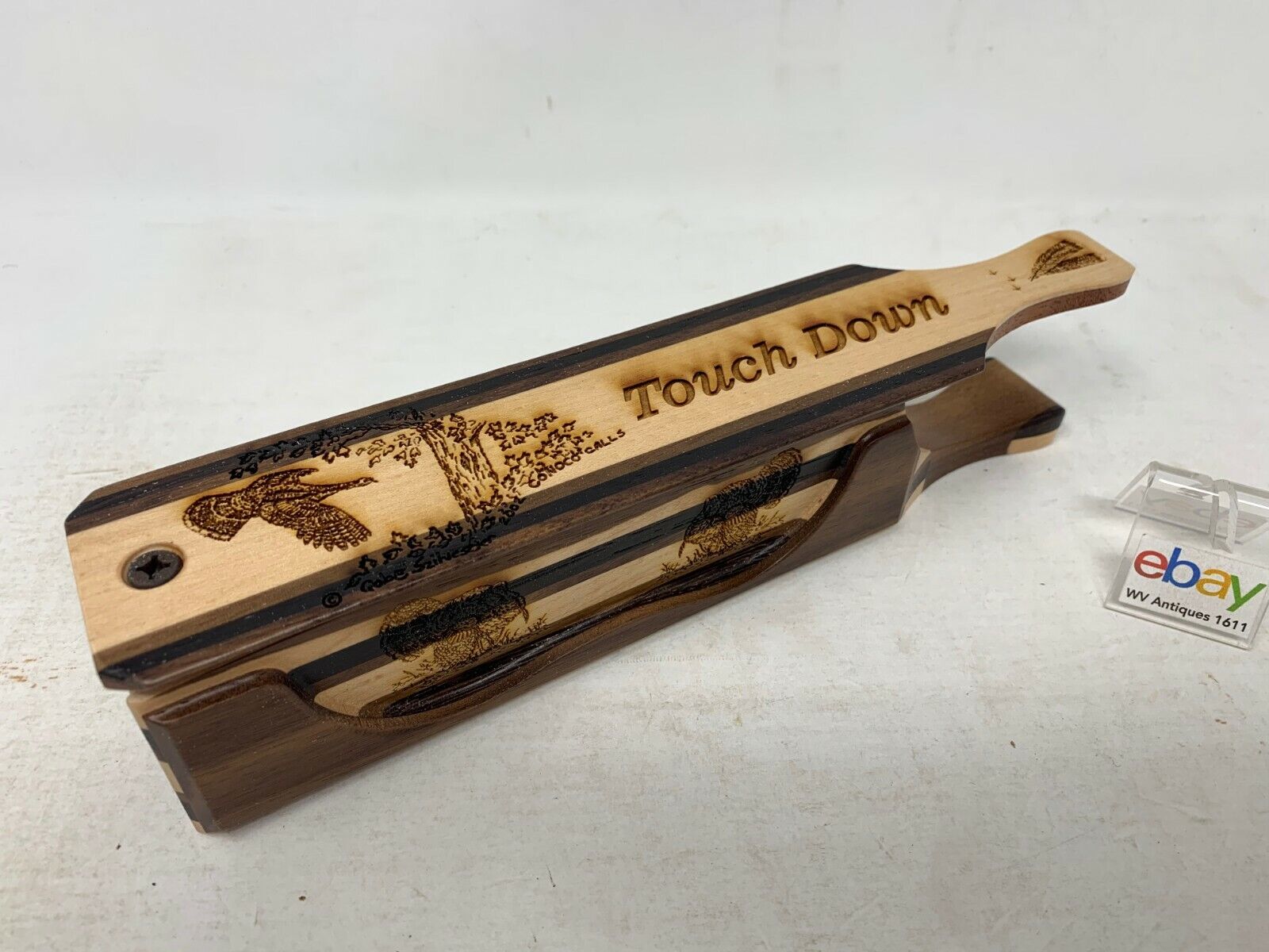 Wooden Amish Crafted "Touch Down" Turkey Box Call - New, Unused! Multi Woods!