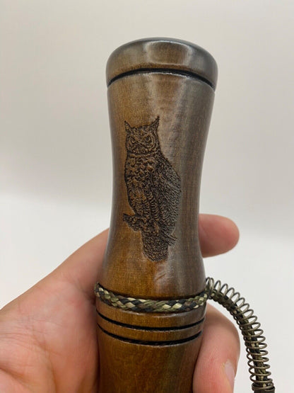 Genuinely Amish Crafted Barred Owl Hooter / Call - Wooden - Turkey Locator Call!