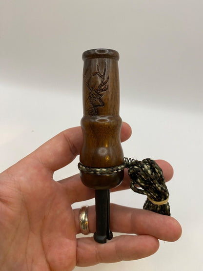 Genuinely Amish Crafted Female Elk Cow Call with Lanyard