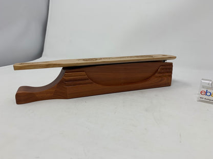 Wooden Amish Crafted "10" Handle Half Moon" Turkey Box Call - New, Unused!