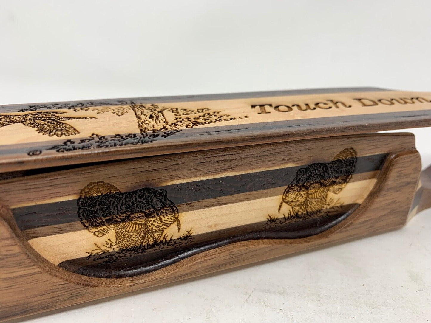 Wooden Amish Crafted "Touch Down" Turkey Box Call