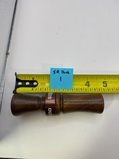 Wooden Amish Crafted Son Rize Duck Call - Big, Full Sound - New, Unused!