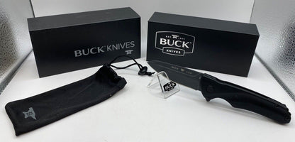 Buck USA 843 Sprint Ops Pro Knife, Black Canvas Micarta Handle, S30V Steel - NIB