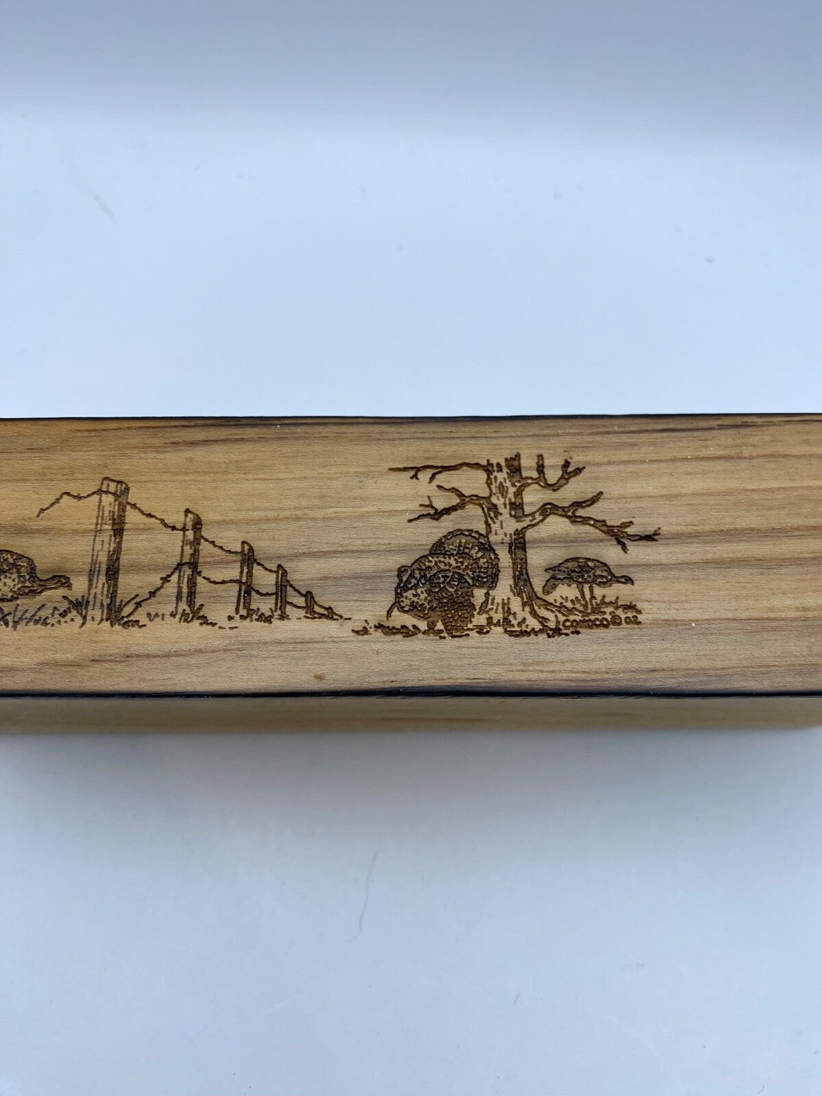 Genuinely Amish Crafted "Old Faithful" Turkey Box Call - New, Unused! Wooden!