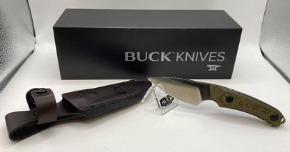 Buck USA 662 Alpha Scout Knife with Sheath, Richlite Handle, S35VN Steel - NIB