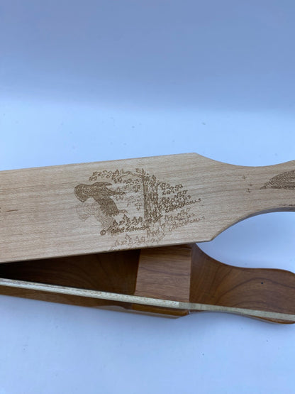 Genuinely Amish Crafted "Handle Half Moon" Turkey Box Call - New, Unused! Wooden