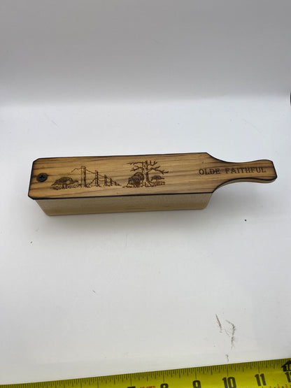 Genuinely Amish Crafted "Old Faithful" Turkey Box Call - New, Unused! Wooden!