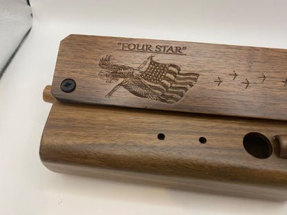 Genuinely Amish Crafted "Four Star" Combo Turkey Box Call - Crow, Owl, Hawk!