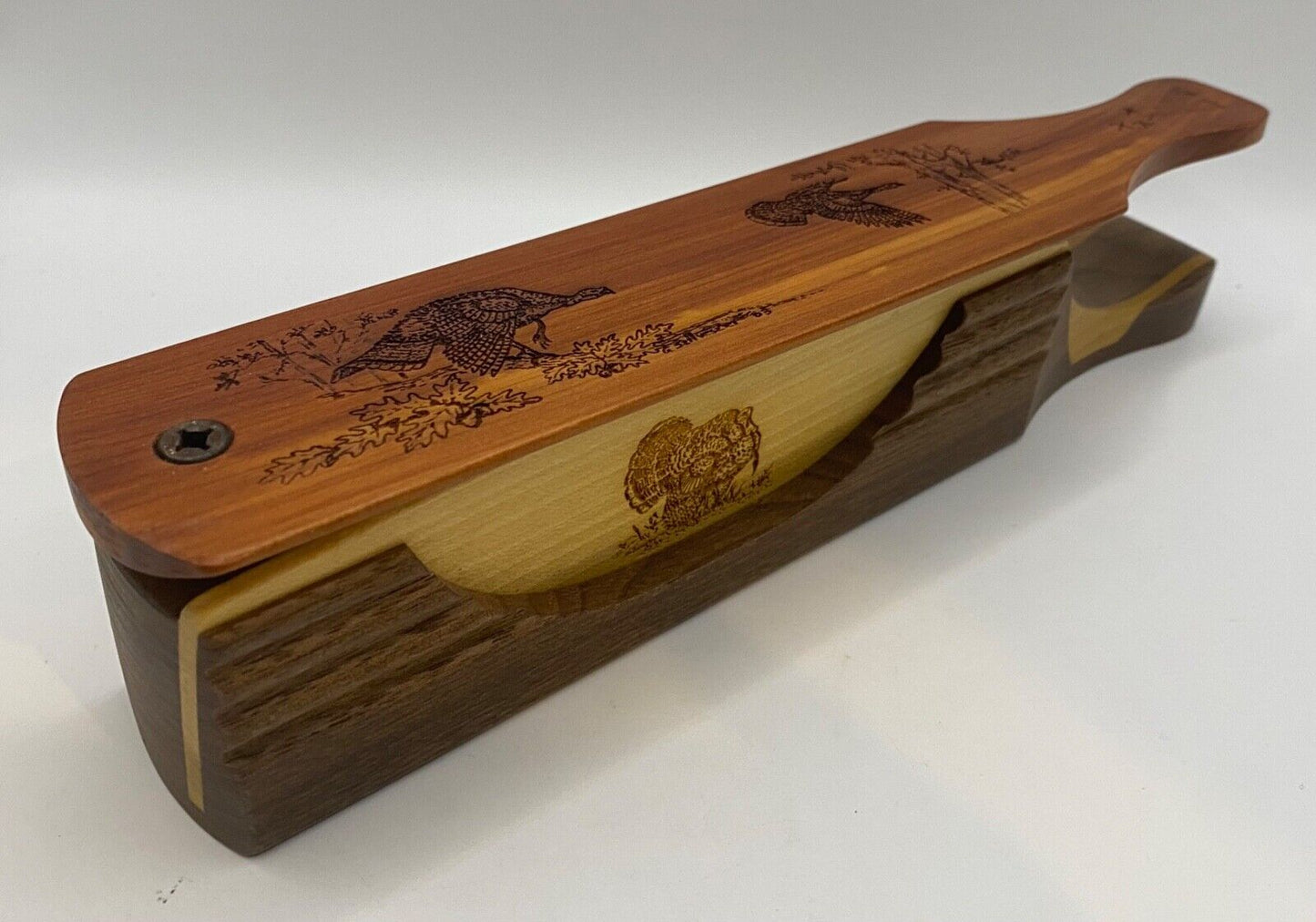 Genuinely Amish Crafted "Handle Half Moon" Turkey Box Call