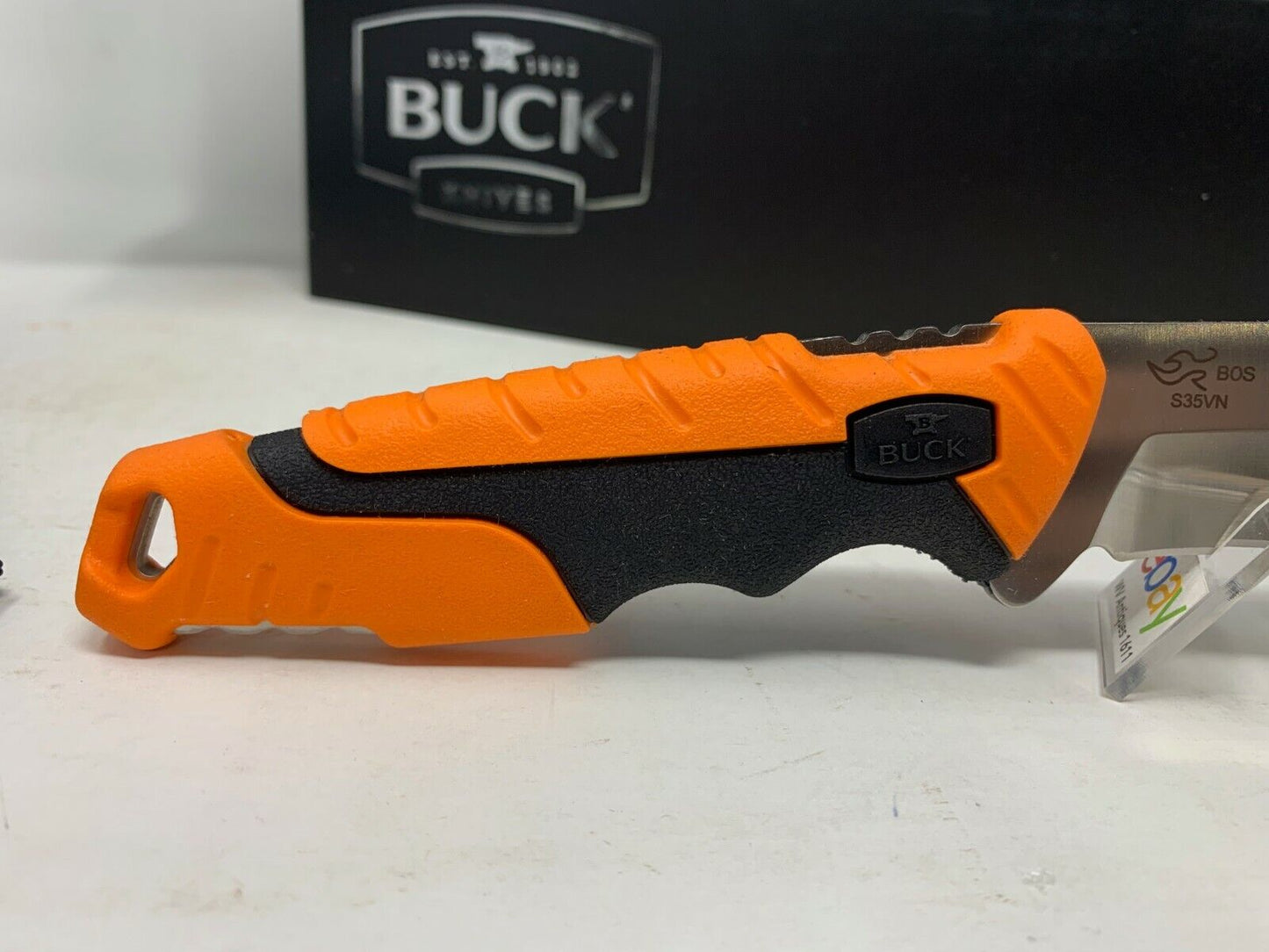 Buck USA 657 Large Pursuit PRO Fixed Blade Hunting Knife with Sheath, Guthook!