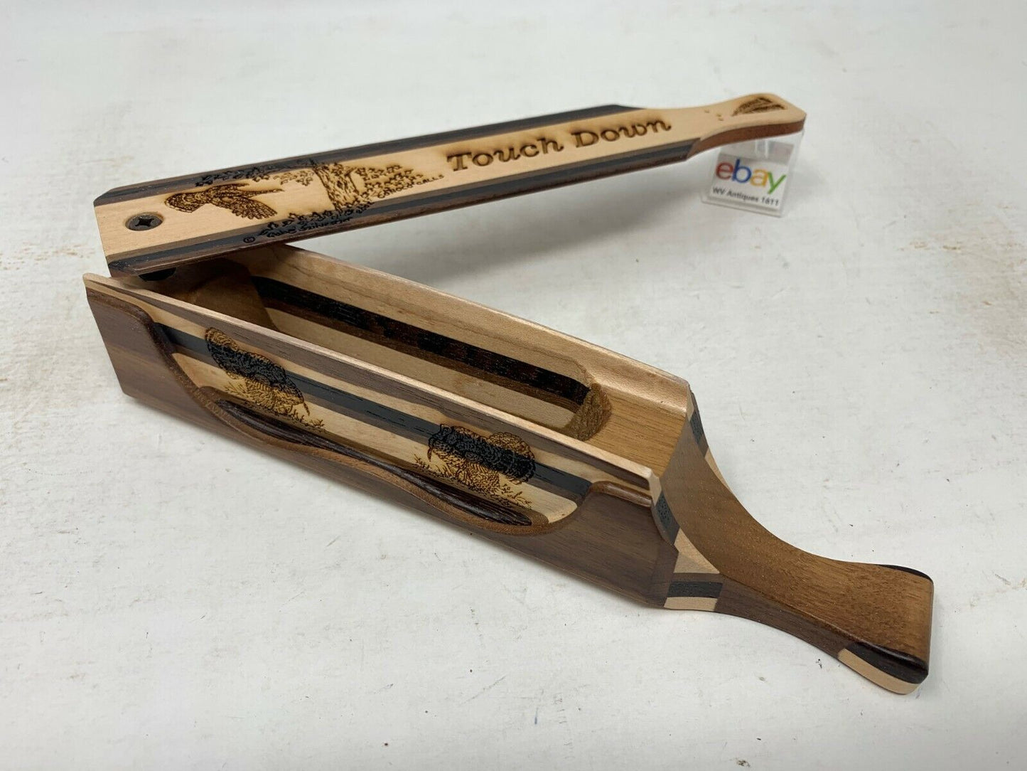 Wooden Amish Crafted "Touch Down" Turkey Box Call