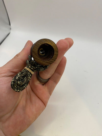 Genuinely Amish Crafted Duck Call with Lanyard - Wooden