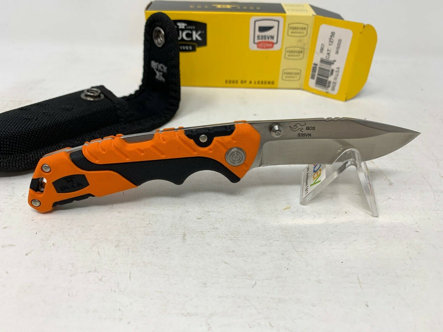 Buck USA 661 Small Pursuit PRO Folding Hunting Knife with Sheath - New In Box!
