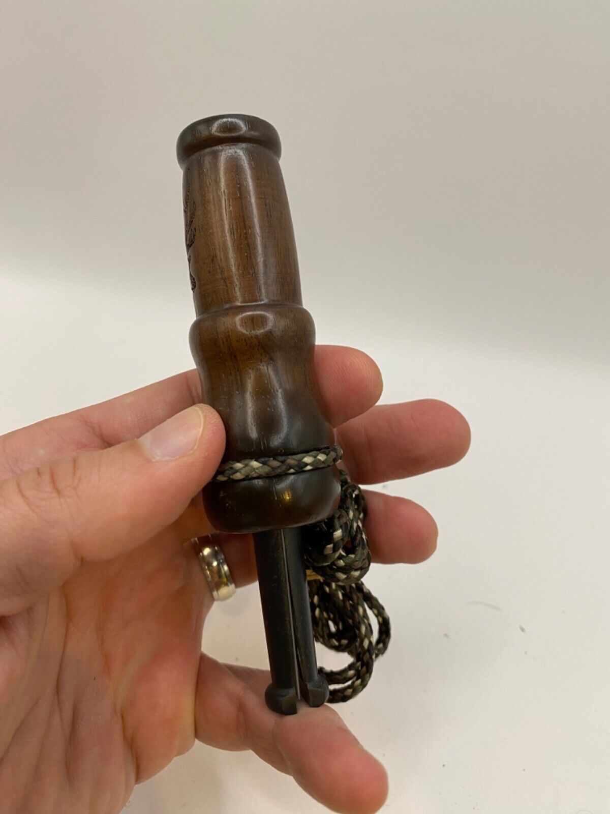 Genuinely Amish Crafted Female Elk Cow Call with Lanyard