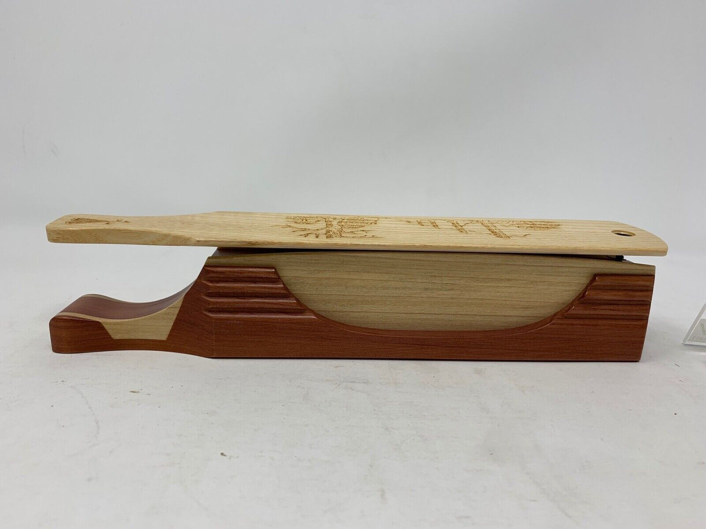 Wooden Amish Crafted "10" Handle Half Moon" Turkey Box Call