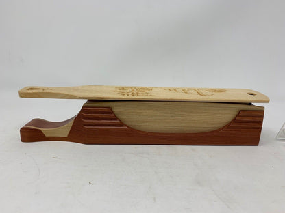 Wooden Amish Crafted "10" Handle Half Moon" Turkey Box Call