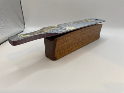 Wooden Amish Crafted Painted Lid Turkey Box Call - Elk Scene - New, Unused!