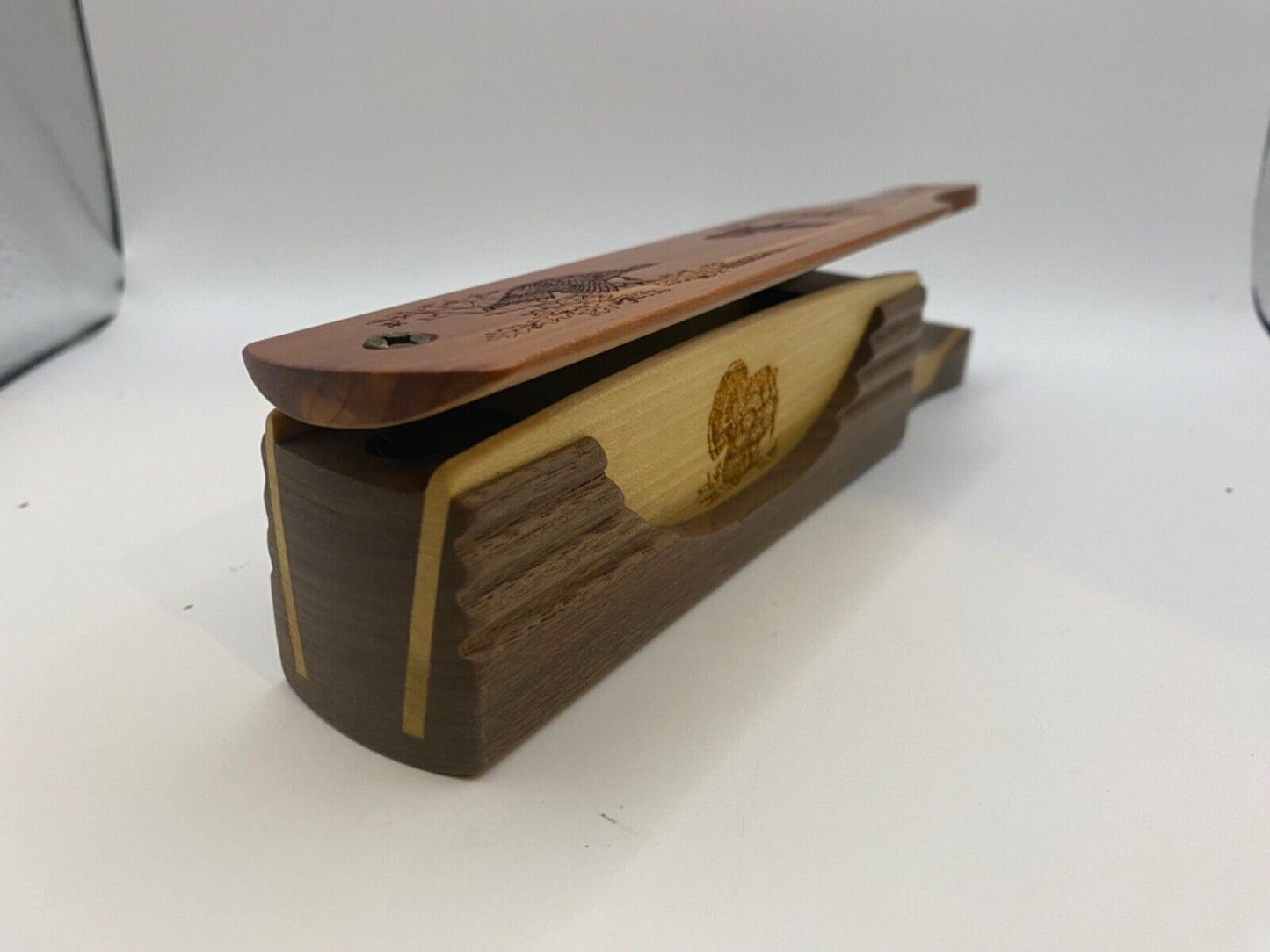 Genuinely Amish Crafted "Handle Half Moon" Turkey Box Call