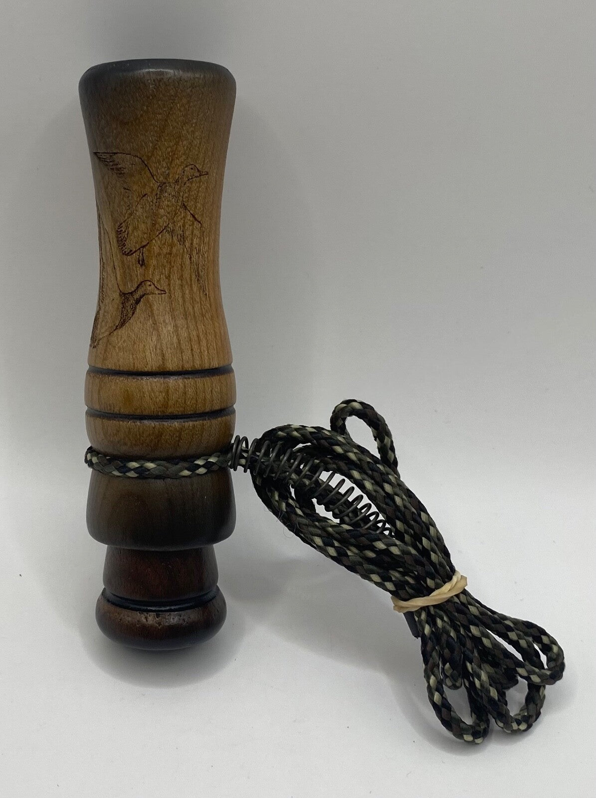 Genuinely Amish Crafted Duck Call with Lanyard - Wooden - New, Unused!