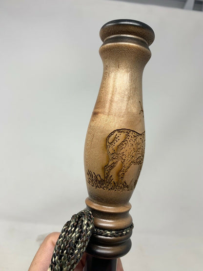 Genuinely Amish Crafted Wooden Elk Bugle Call with Lanyard