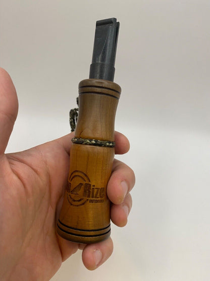 Wooden Amish Crafted Son Rize Crow Call - Big, Full Sound