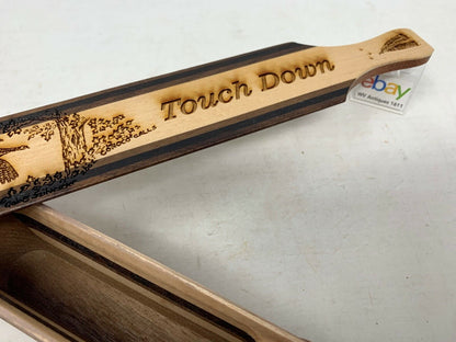 Wooden Amish Crafted "Touch Down" Turkey Box Call - New, Unused! Multi Woods!