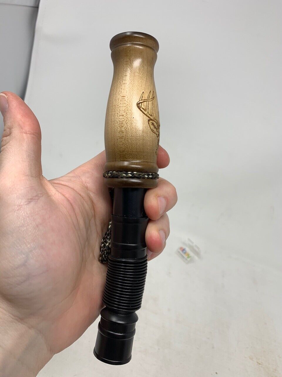 Wooden Amish Crafted Buck Deer Grunt Call with Lanyard