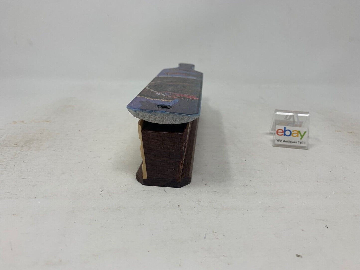 Wooden Amish Crafted Painted Lid Turkey Box Call - Turkey Scene