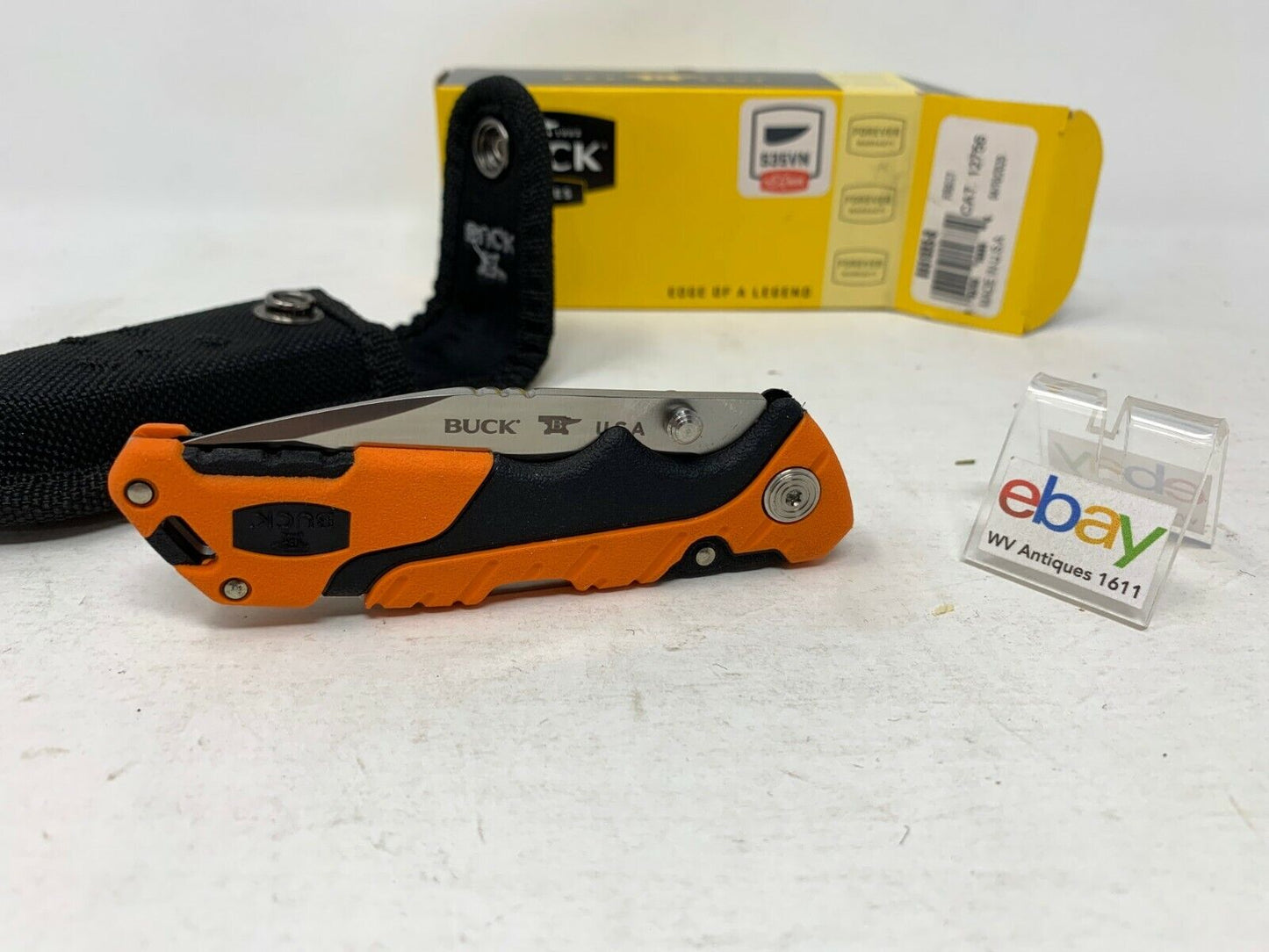 Buck USA 661 Small Pursuit PRO Folding Hunting Knife with Sheath - New In Box!