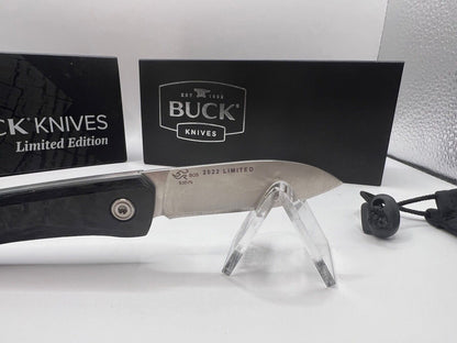 Buck USA 250 Saunter 2022 Legacy Collection Knife - Marble Carbon Fiber, S35VN