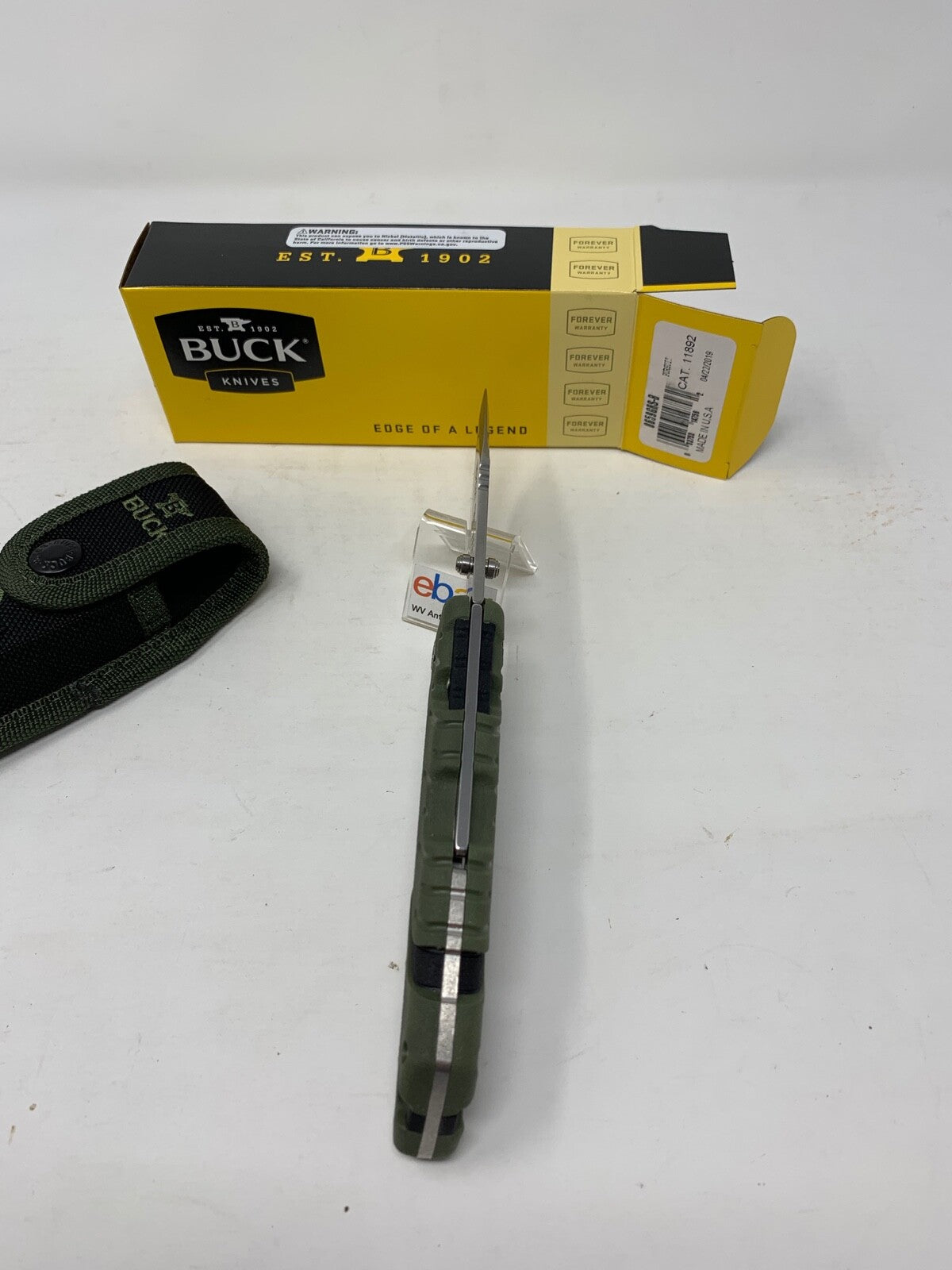 Buck USA 659 Large Pursuit Folding Hunting Knife with Sheath - New In Box! 