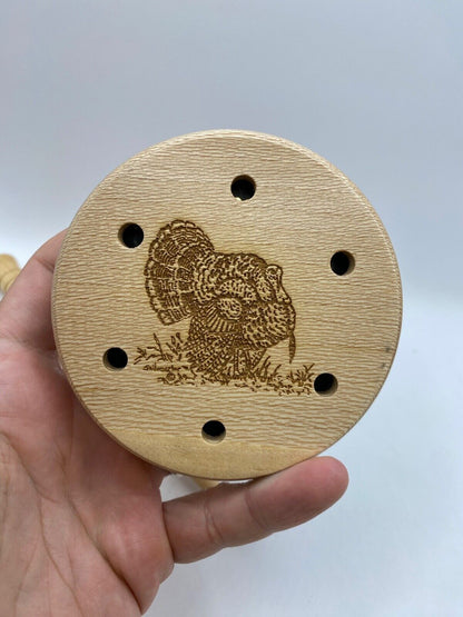 Genuinely Amish Crafted Turkey Friction Call with Striker - New, Unused - Wooden