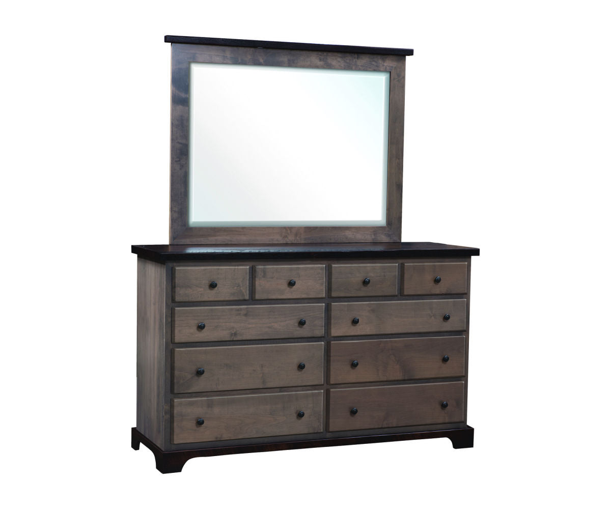 Manchester High Dresser with Large Beveled Mirror