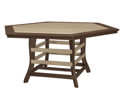 Poly 72" Hexagon Table w/Border