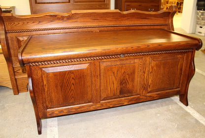 Sleigh Blanket Chest with Rope Twist