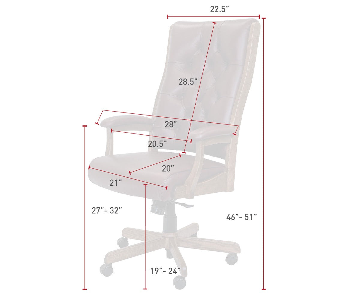 Clark Tufted Desk Chair