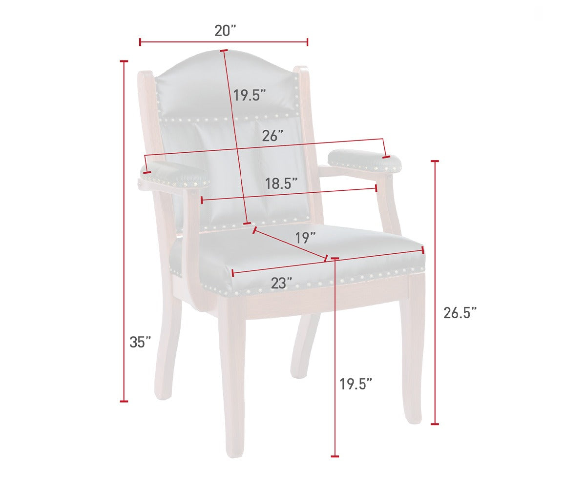 Low Back Client Arm Chair