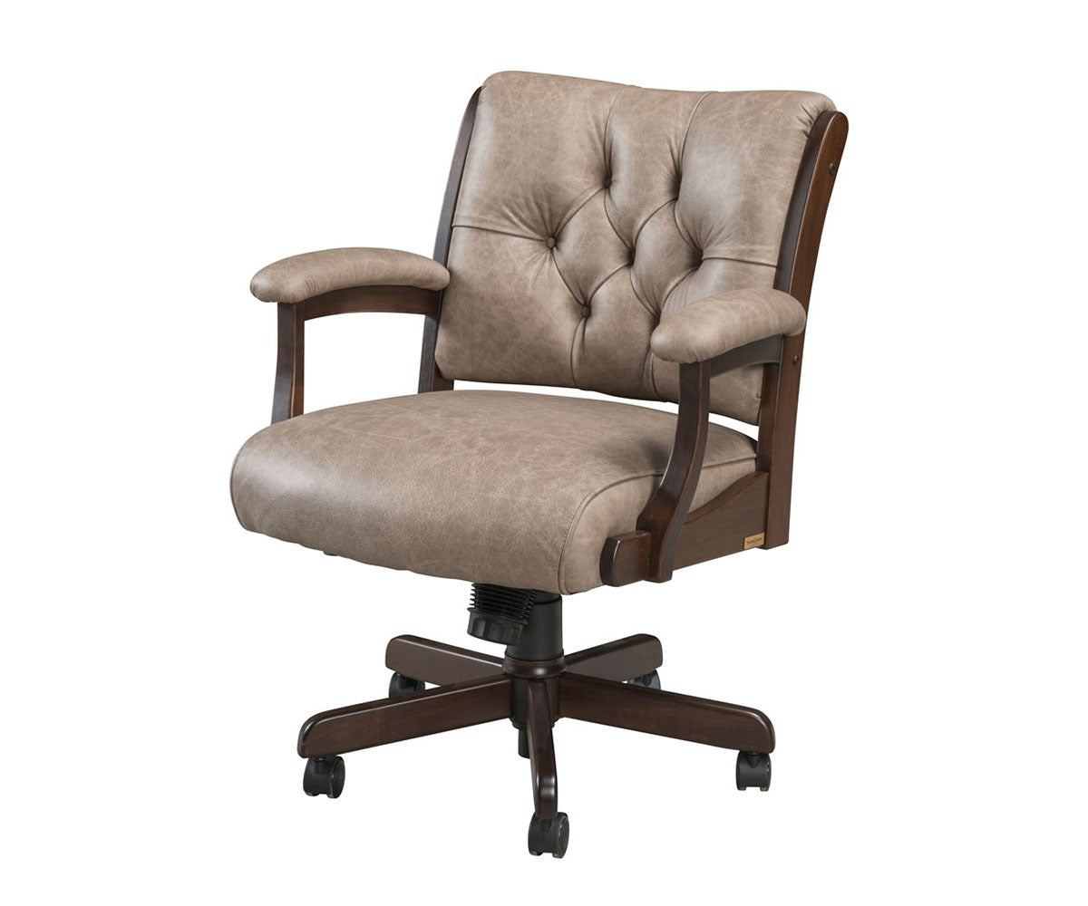 Edelweiss Tufted Desk Chair with Arms